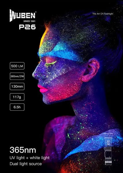 Lampe Torche UV Wuben P26 – 500 Lumens - NYCTALOPE