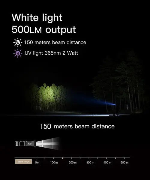 Lampe Torche UV Wuben P26 – 500 Lumens - NYCTALOPE