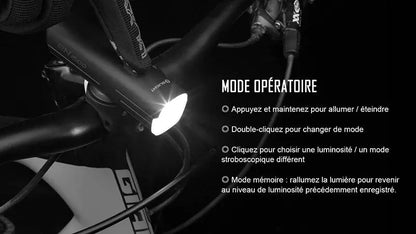 Lampe Vélo Olight RN 1500 – 1500 Lumens  NYCTALOPE  