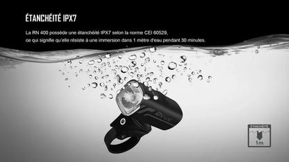 Lampe Vélo Olight RN 400 – 400 Lumens  NYCTALOPE  