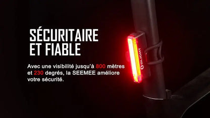 Lampe arrière pour Vélo et VTT Olight SEEMEE 30 TL – 30 Lumens  NYCTALOPE  