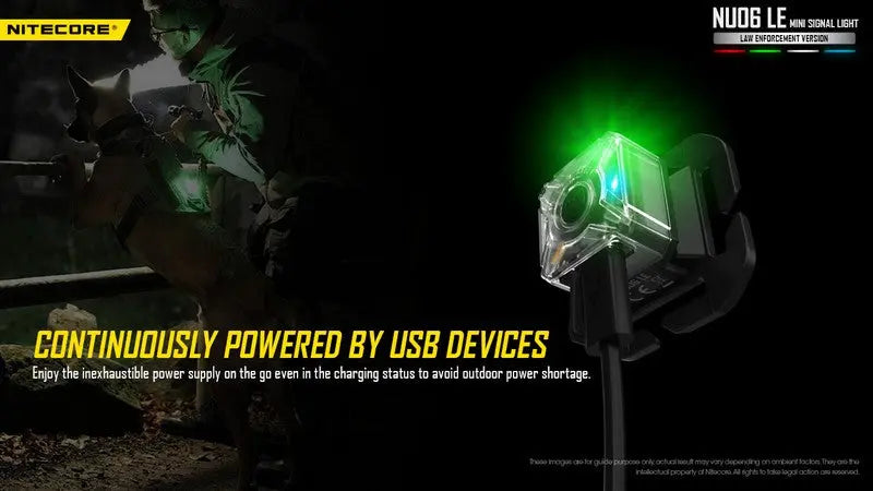 Lampe de Signalisation Nitecore NU06 LE – 15 Lumens  NYCTALOPE  