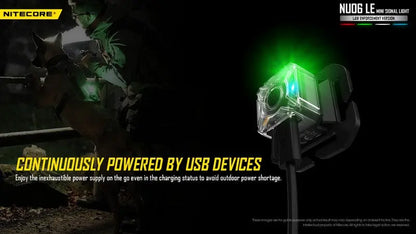 Lampe de Signalisation Nitecore NU06 LE – 15 Lumens  NYCTALOPE  