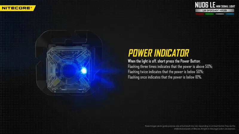 Lampe de Signalisation Nitecore NU06 LE – 15 Lumens  NYCTALOPE  