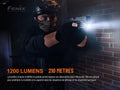 Lampe pour arme Fenix GL19R – 1200 Lumens  NYCTALOPE  
