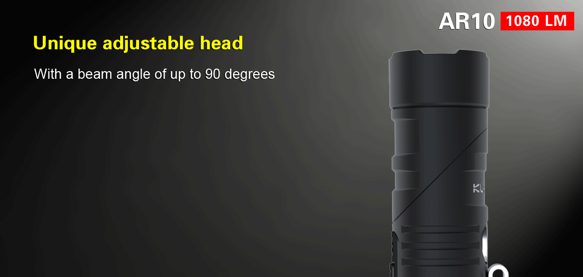 Lampe torche Klarus AR10 – 1080 Lumens - NYCTALOPE