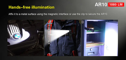 Lampe torche Klarus AR10 – 1080 Lumens - NYCTALOPE