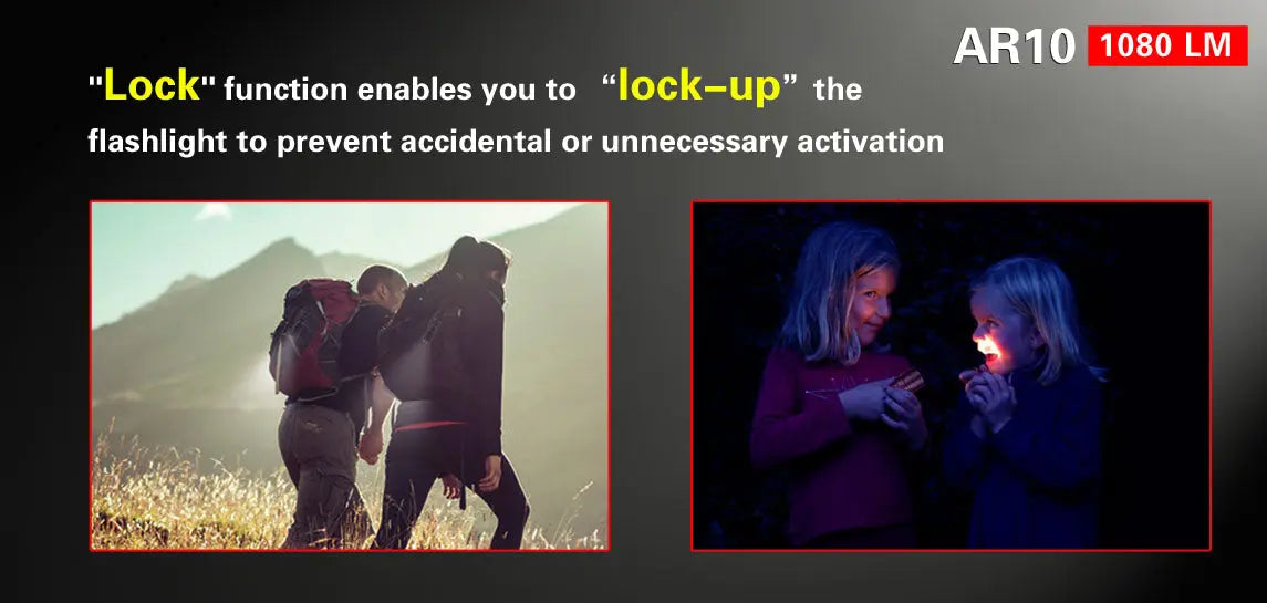 Lampe torche Klarus AR10 – 1080 Lumens - NYCTALOPE