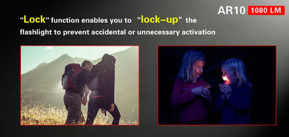 Lampe torche Klarus AR10 – 1080 Lumens - NYCTALOPE