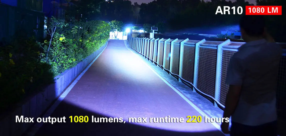 Lampe torche Klarus AR10 – 1080 Lumens - NYCTALOPE