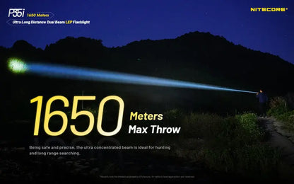 Lampe torche tactique laser Nitecore P35i LEP – 3000 Lumens  NYCTALOPE  