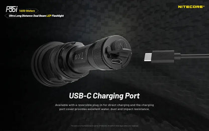 Lampe torche tactique laser Nitecore P35i LEP – 3000 Lumens  NYCTALOPE  