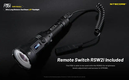 Lampe torche tactique laser Nitecore P35i LEP – 3000 Lumens  NYCTALOPE  