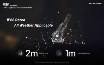 Lampe torche tactique laser Nitecore P35i LEP – 3000 Lumens  NYCTALOPE  