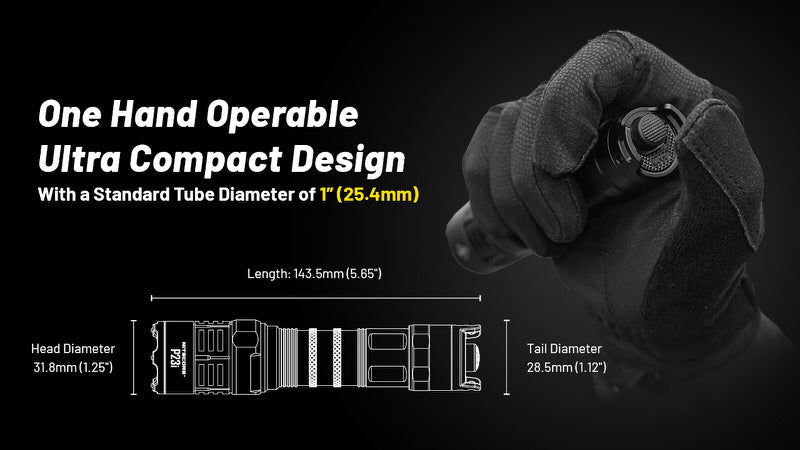 Lampe Torche Nitecore P23i – 3000 Lumens  NYCTALOPE  