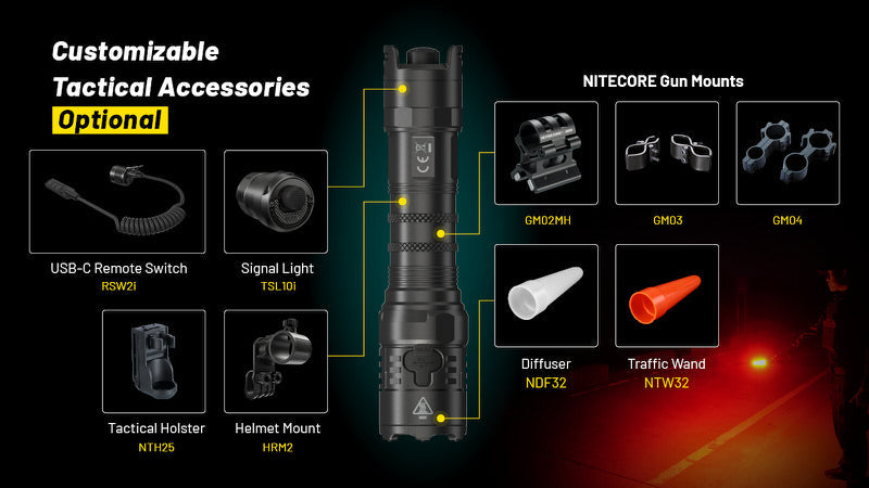 Lampe Torche Nitecore P23i – 3000 Lumens  NYCTALOPE  