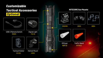 Lampe Torche Nitecore P23i – 3000 Lumens  NYCTALOPE  