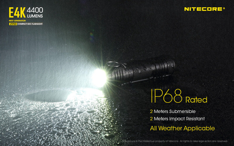 Lampe de poche Nitecore E4K - 4400 Lumens