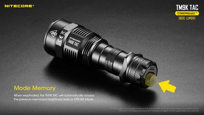 Lampe Torche Nitecore TM9K TAC – 9800 Lumens – Tactique et Rechargeable  NYCTALOPE  