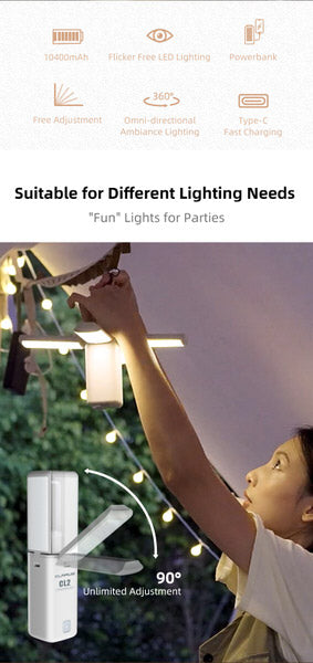 Lanterne Klarus CL2 – 750 Lumens – Rechargeable et Powerbank - Blanche