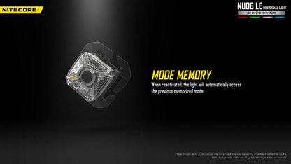 Lampe de Signalisation Nitecore NU06 LE – 15 Lumens  NYCTALOPE  