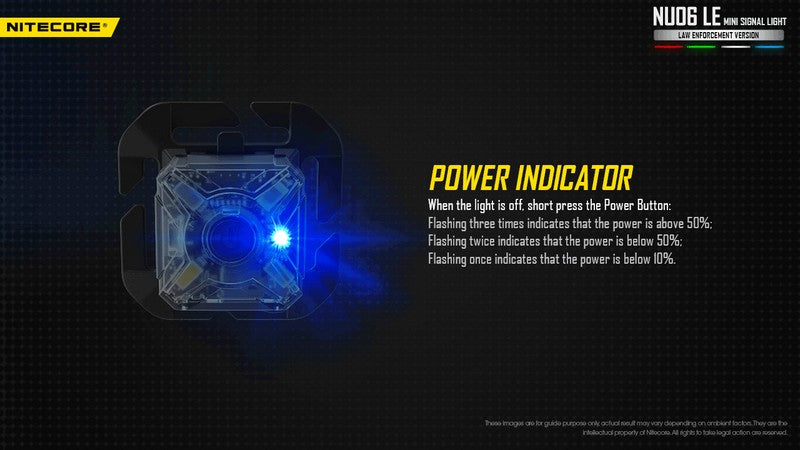 Lampe de Signalisation Nitecore NU06 LE – 15 Lumens  NYCTALOPE  