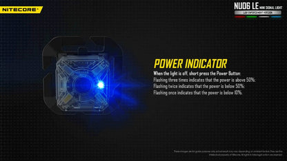 Lampe de Signalisation Nitecore NU06 LE – 15 Lumens  NYCTALOPE  