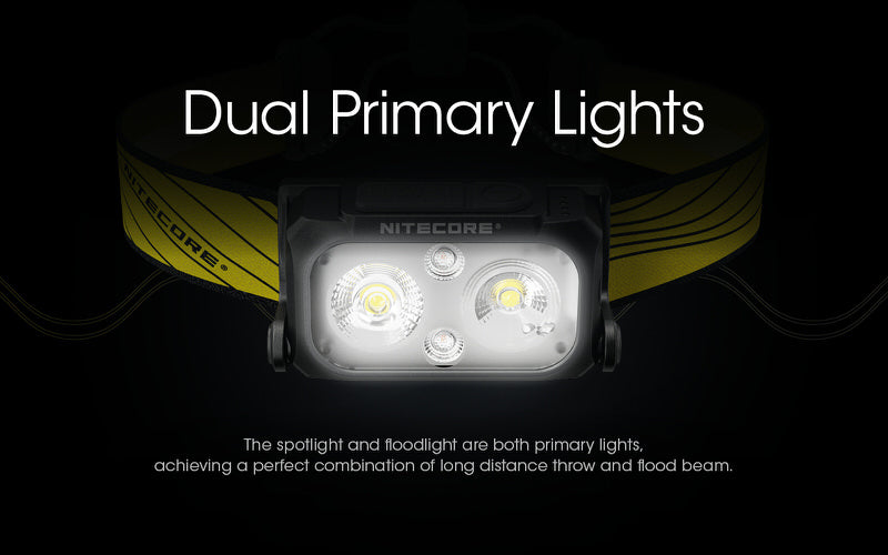Lampe Frontale Nitecore NU25 – 400 Lumens  NYCTALOPE  