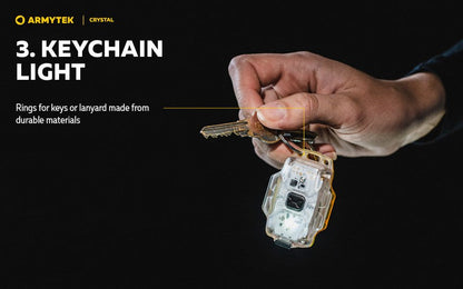 Lampe Armytek Crystal – 150 Lumens Blanc + 30 Lumens Rouge  NYCTALOPE  