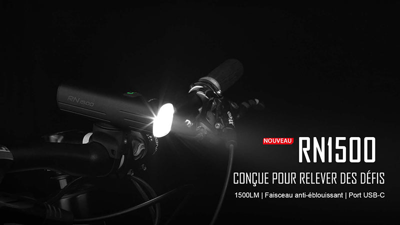 Lampe Vélo Olight RN 1500 – 1500 Lumens  NYCTALOPE  