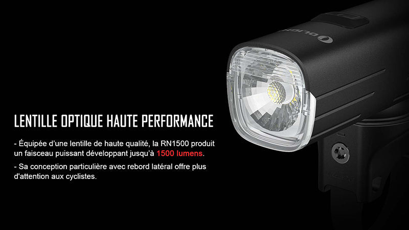 Lampe Vélo Olight RN 1500 – 1500 Lumens  NYCTALOPE  