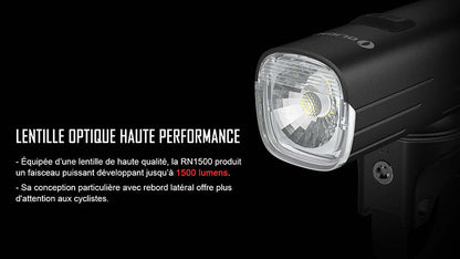 Lampe Vélo Olight RN 1500 – 1500 Lumens  NYCTALOPE  