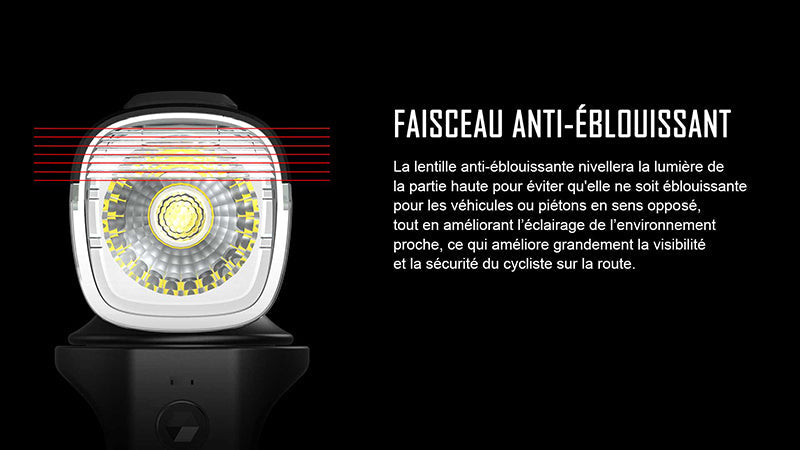 Lampe Vélo Olight RN 1500 – 1500 Lumens  NYCTALOPE  