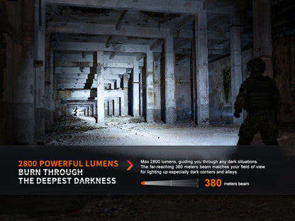 Lampe Torche Fenix PD36R PRO – 2800 Lumens  NYCTALOPE  