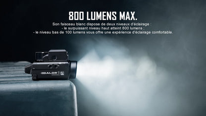 Lampe Torche Olight BALDR S – 800 Lumens – Laser Vert - NYCTALOPE