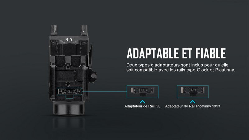 Lampe Torche Olight BALDR S – 800 Lumens – Laser Vert - NYCTALOPE