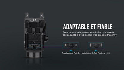 Lampe Torche Olight BALDR S – 800 Lumens – Laser Vert - NYCTALOPE