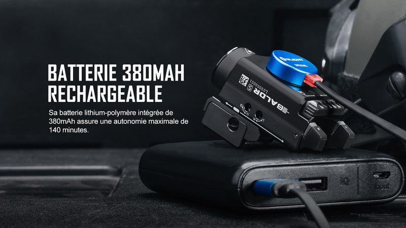 Lampe Torche Olight BALDR S – 800 Lumens – Laser Vert - NYCTALOPE