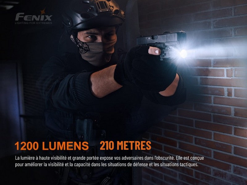 Lampe pour arme Fenix GL19R – 1200 Lumens