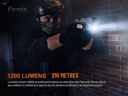 Lampe pour arme Fenix GL19R – 1200 Lumens  NYCTALOPE  