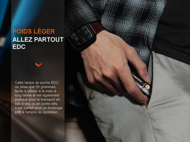 Lampe Torche Fenix E18R V2.0 – 1200 Lumens  NYCTALOPE  