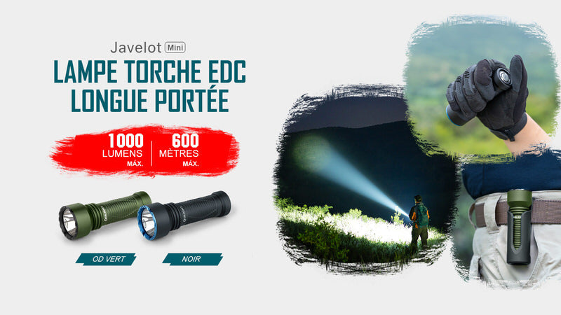 Lampe Torche EDC Olight Javelot Mini – 1000 Lumens  NYCTALOPE  