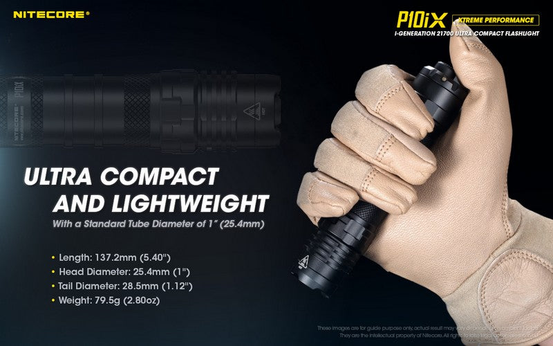 Lampe Torche Nitecore P10iX – 4000 Lumens - Rechargeable USB-C
