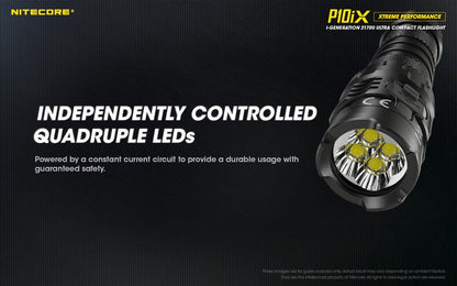 Lampe Torche Nitecore P10iX – 4000 Lumens - Rechargeable USB-C  NYCTALOPE  