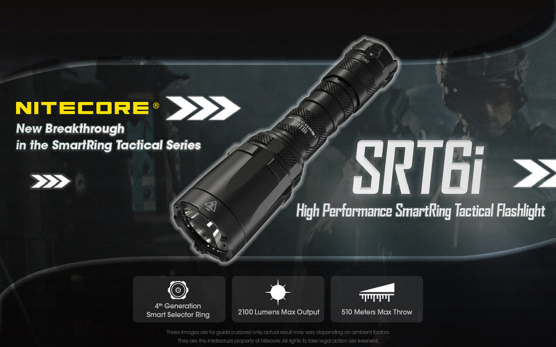Lampe Torche Nitecore SRT6i – 2100 Lumens  NYCTALOPE  