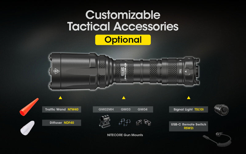 Lampe Torche Nitecore SRT6i – 2100 Lumens  NYCTALOPE  