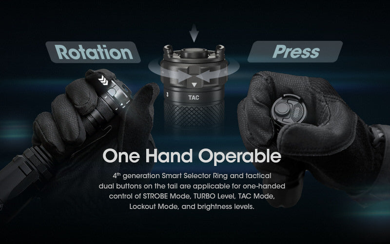 Lampe Torche Nitecore SRT6i – 2100 Lumens  NYCTALOPE  