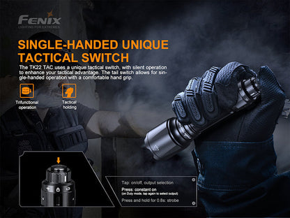 Lampe Torche Fenix TK22 TAC – 2800 Lumens  NYCTALOPE  