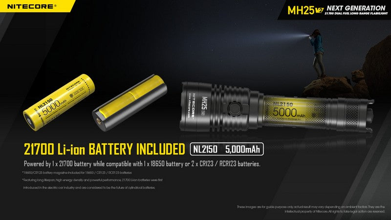 Lampe Torche Nitecore MH25S – 1800 Lumens