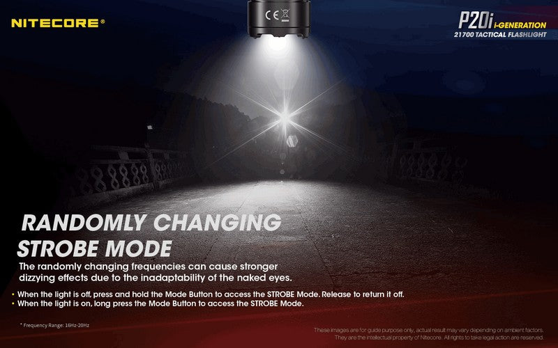Lampe Torche Nitecore P20i – 1800 Lumens - Rechargeable USB-C